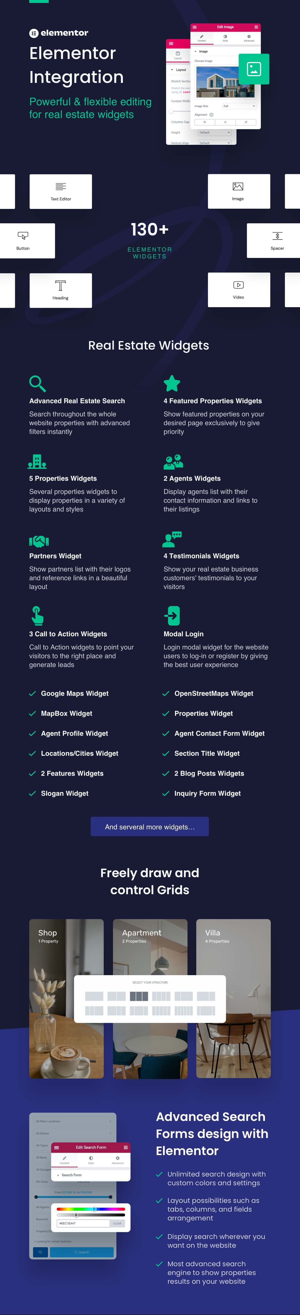 120+ RealHomes Based Elementor Widgets Introduced